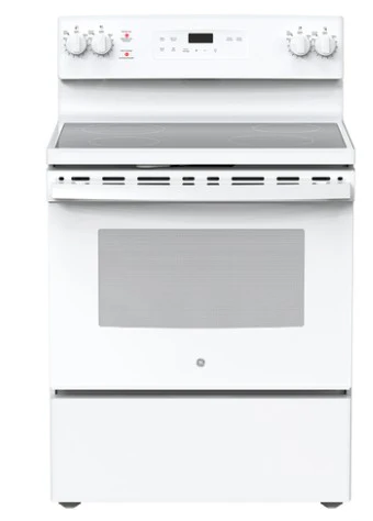 GE 30'' cuisinière vitrocéramique - blanc - JCB630DKWW - Nouveau